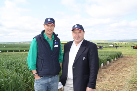 Hart Chairman Matt Dare with CBH Group chairman Neil Wandel