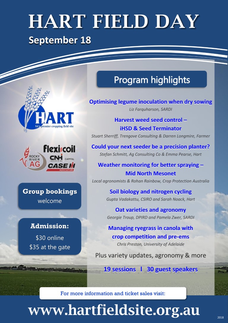 Hart Field Day 2018 Program highlights