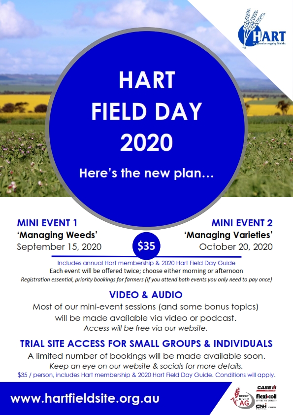Hart Field Day 2020 - our new plan