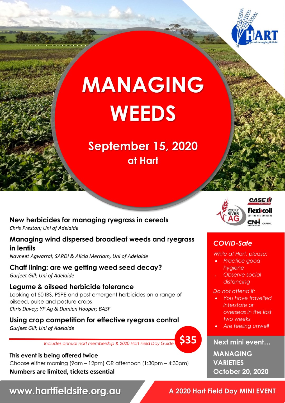 Hart mini-event 'Managing Weeds'