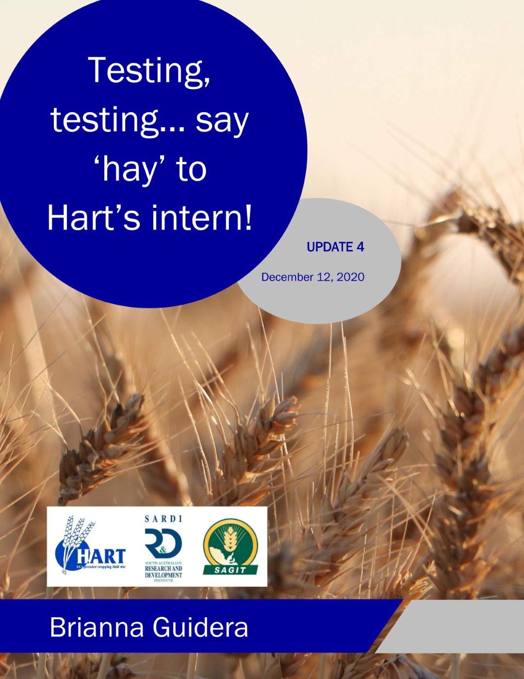 Testing, testing... Say 'hay' to Hart's intern - Brianna Guidera