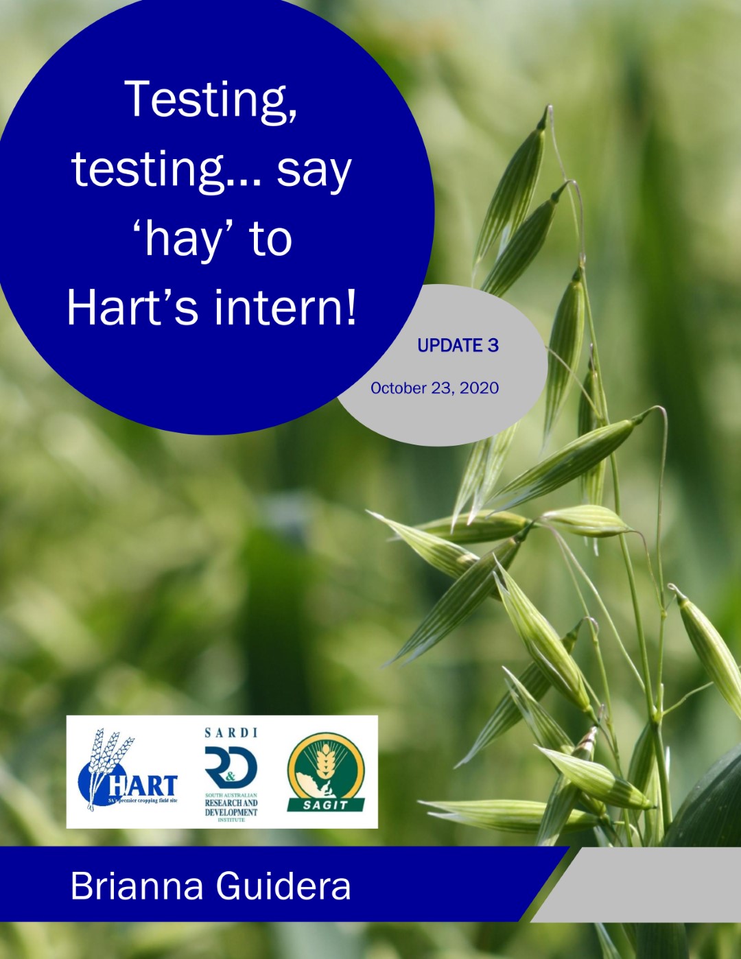 Testing, testing... Say 'hay' to Hart's intern - Brianna Guidera