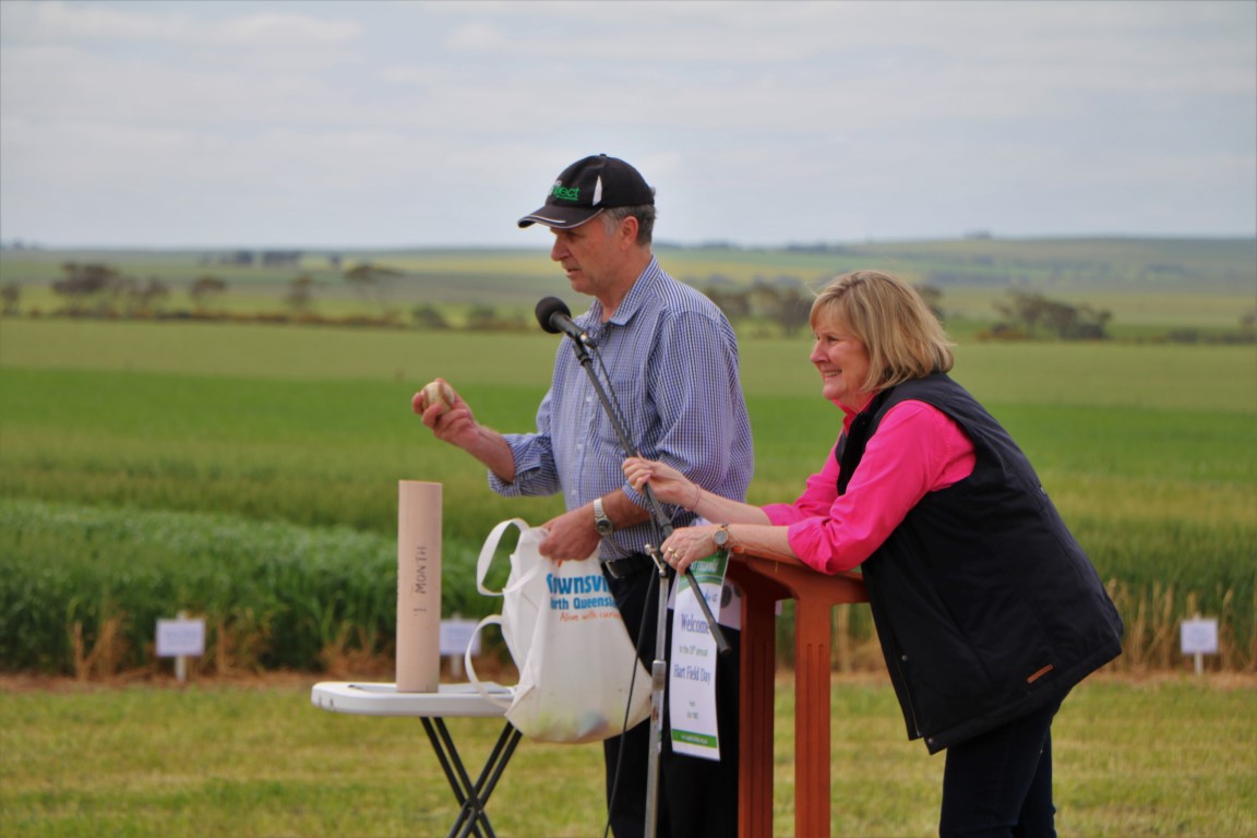 Ken Solly presenting at the 2017 Hart Field Day