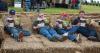 Leighton Schuster, Freeling, John Heinjus, Freeling, Corbin Schuster, Freeling and their Uncle, Ian Zweck, Blyth, enjoying the Hart Field Day 2010