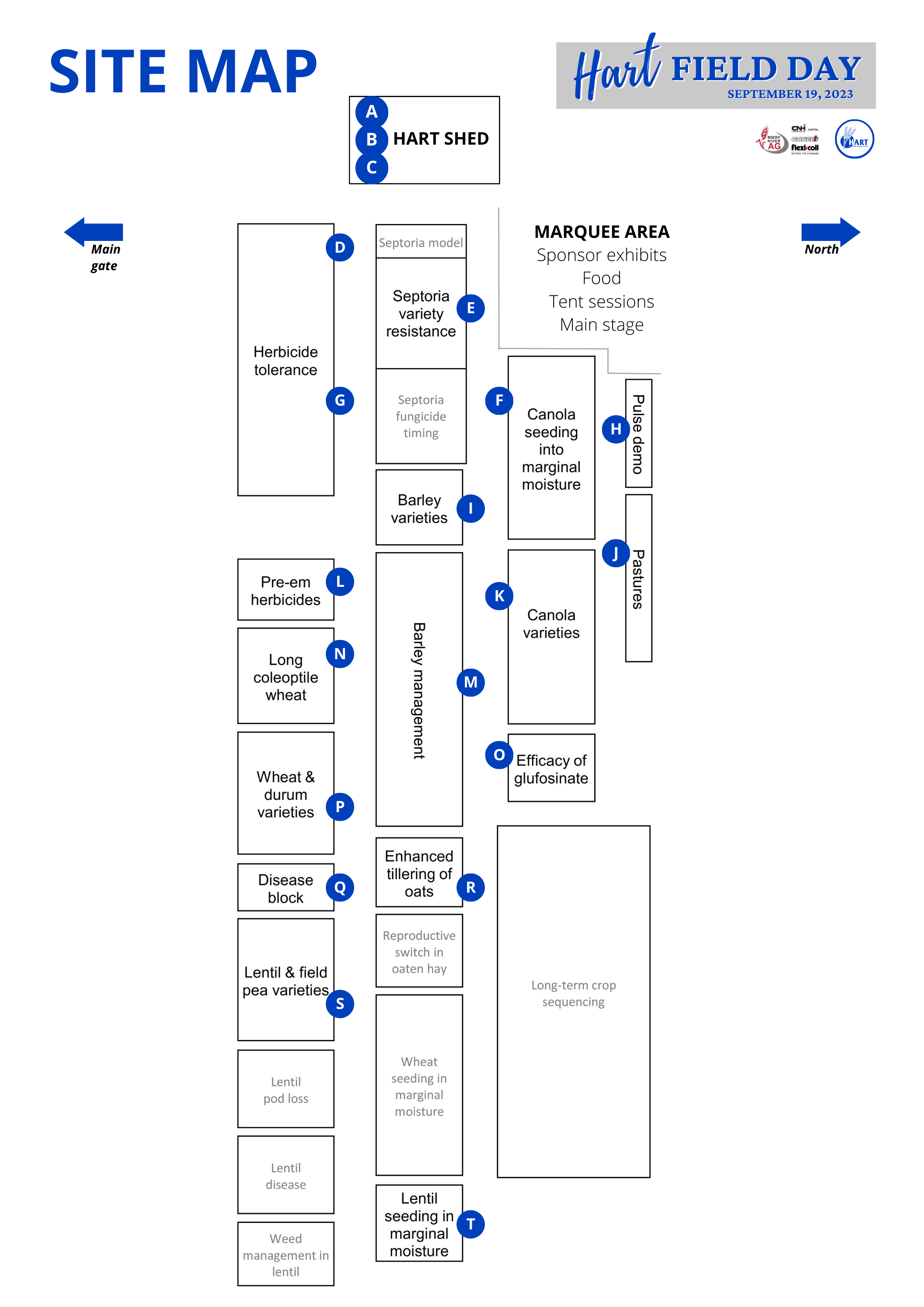 Hart Field Day 2023 - Site Map