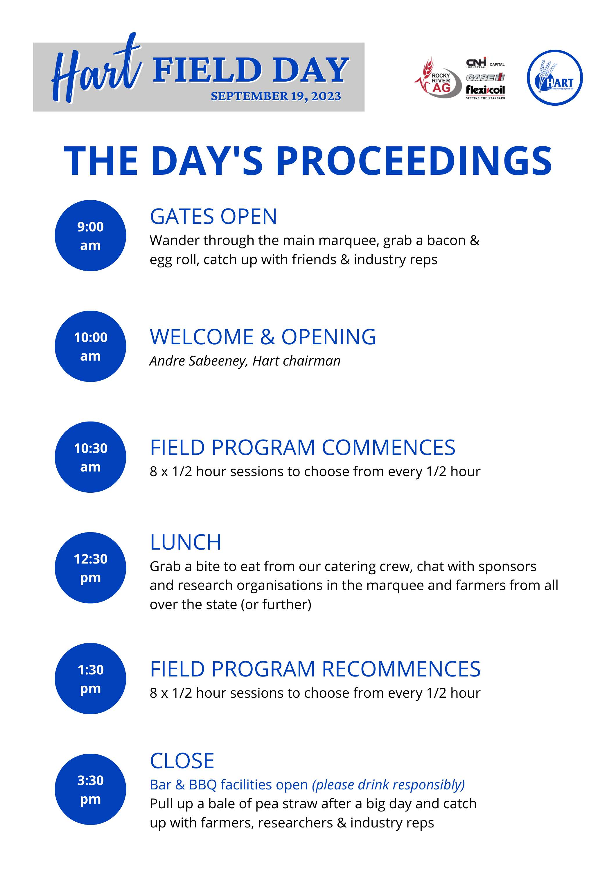Hart Field Day 2023 - The Day's Proceedings