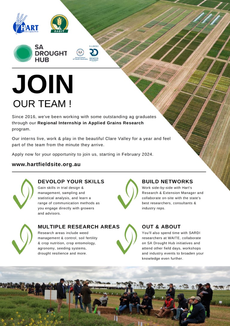 Hart's Regional Internship in Applied Grains Research 2024