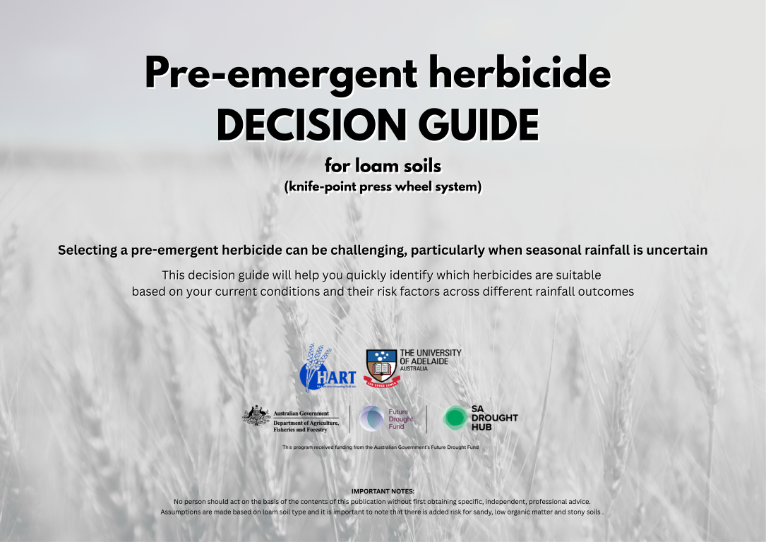 Hart pre-emergent herbicide decision guide - September 2025