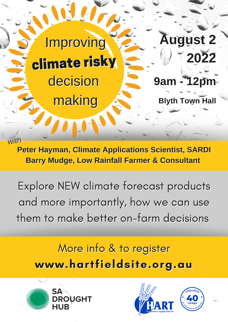 Hart workshop: Improving climate risky decision making 2022
